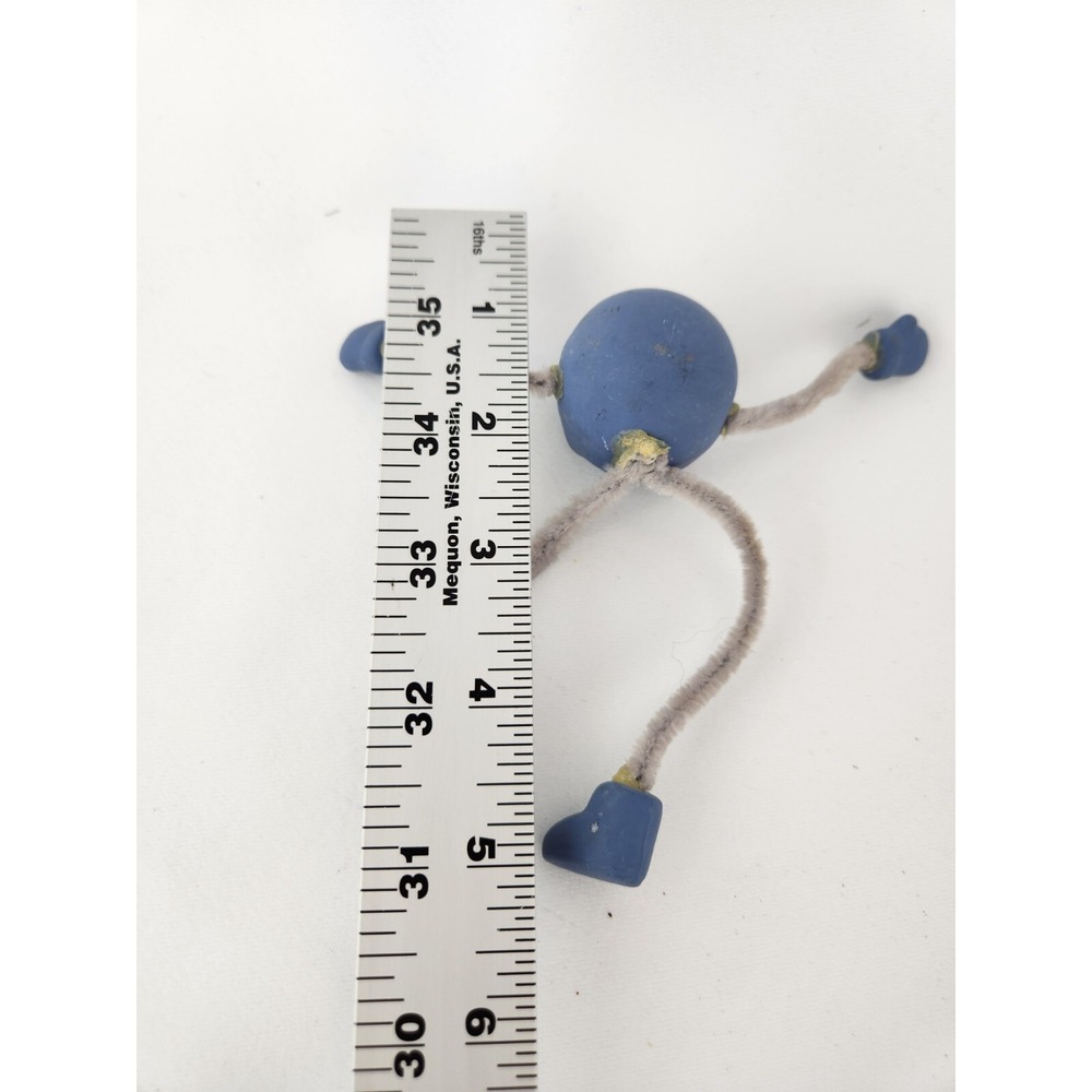 Vintage Anthropomorphic Blueberry Fruit Shelf Sitters Pipe Cleaner 1960s Ceramic - Picture 11 of 11